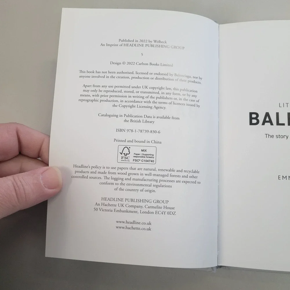 Little Book of Balenciaga and Versace Hardcover Fashion History Book Set 2022